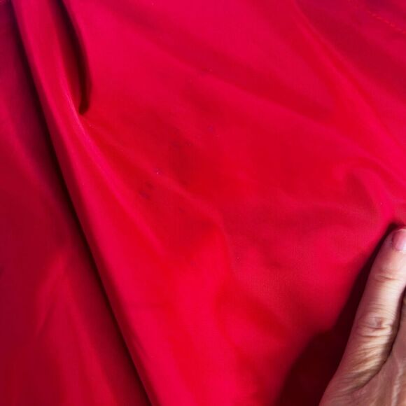 Tommy Hilfiger Logo Red Hooded Drawstring Waist Windbreaker Full Zip Size XL - Picture 13 of 13